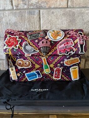 Kurt Geiger Kensington London Embellished Sequin Bag